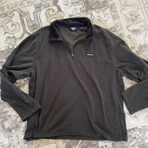 Lands' End Black Quarter-Zip Pullover